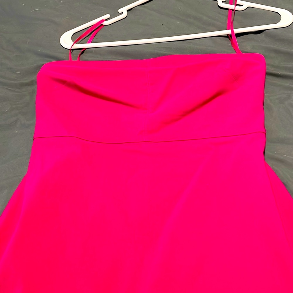 Dark pink cocktail dress